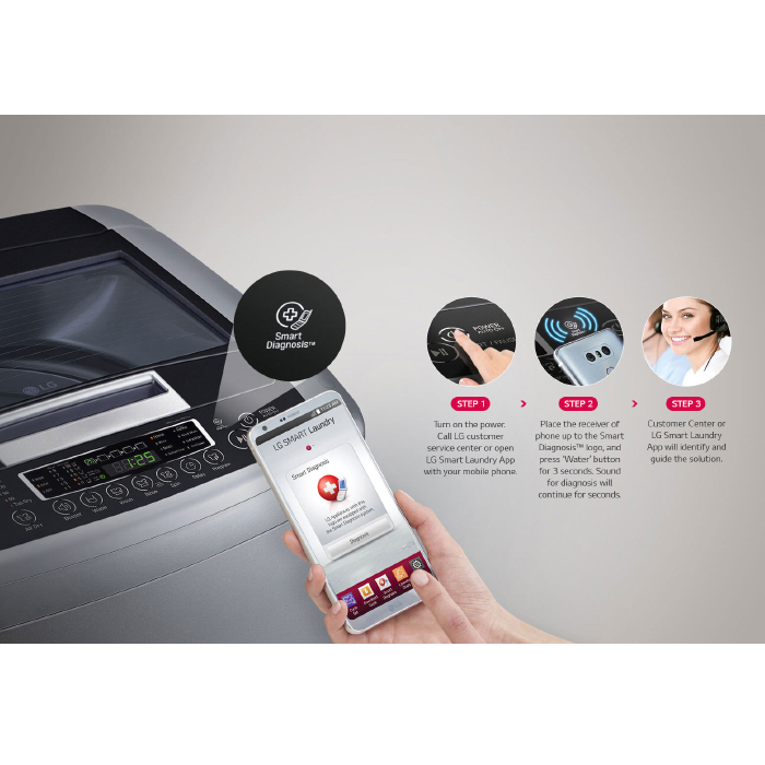 LG Mesin Cuci Top Loading 7.5 KG - T2175VSPCK